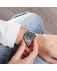 Купить Японские наручные часы Casio Vintage A-168WEM-7E с хронографом  в E-mobi