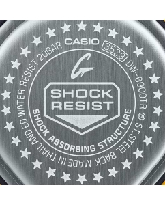 Купить Японские наручные часы Casio G-SHOCK DW-6900TR-4 с хронографом  в E-mobi