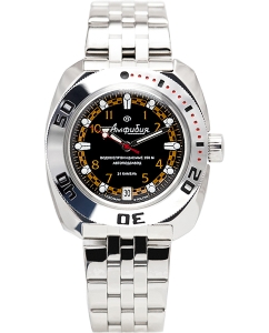 Купить Российские механические наручные часы Восток Амфибия 710469 в E-mobi