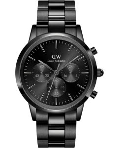 Купить Наручные часы Daniel Wellington Iconic Chronograph 42 Link B Onyx в E-mobi