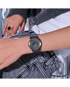 Купить Японские наручные часы Casio G-SHOCK GM-S2110B-8A с хронографом  в E-mobi