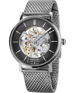 Купить Швейцарские механические наручные часы Epos 3437.135.20.15.30 в E-mobi