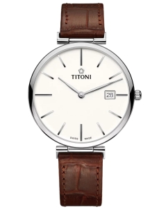 Купить Швейцарские механические наручные часы Titoni 82718-S-ST-606 в E-mobi