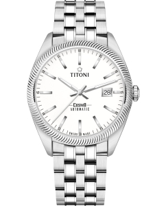 Купить Швейцарские механические наручные часы Titoni 878-S-606 в E-mobi