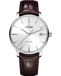 Купить Швейцарские механические наручные часы Titoni 83919-S-ST-575 в E-mobi