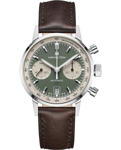 Купить Швейцарские механические наручные часы Hamilton H38416560 с хронографом в E-mobi