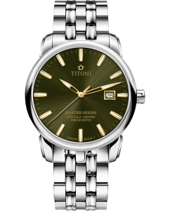 Купить Швейцарские механические наручные часы Titoni 83188-S-660Y в E-mobi