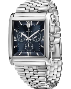 Купить Российские серебряные наручные часы NIKA 1064.0.9.83H.01 с хронографом в E-mobi