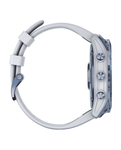 Купить Умные часы Garmin Fenix 7X Sapphire Solar Mineral Blue DLC Titanium with Silicone Whitestone Band 010-02541-15  в E-mobi