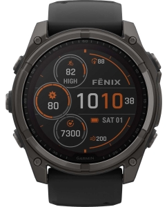 Купить Умные часы Garmin Fenix 8 Solar Sapphire Titan DLC 010-02907-11 в E-mobi