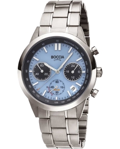 Купить Титановые наручные часы Boccia Titanium 3737-01 с хронографом в E-mobi