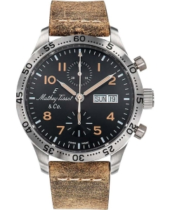 Купить Швейцарские механические наручные часы Mathey-Tissot H1821CHATLNO с хронографом в E-mobi
