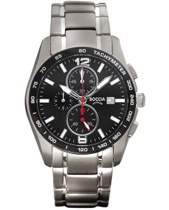 Купить Титановые наручные часы Boccia Titanium 3767-02 с хронографом в E-mobi