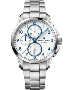 Купить Швейцарские механические наручные часы Maurice Lacroix PT6388-SS002-120-1 с хронографом в E-mobi