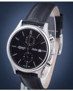 Купить Швейцарские наручные часы Atlantic 64452.41.61 с хронографом  в E-mobi