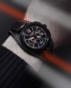 Купить Российские наручные часы ATTACHE PILOT-CHRONO-BBL с хронографом  в E-mobi
