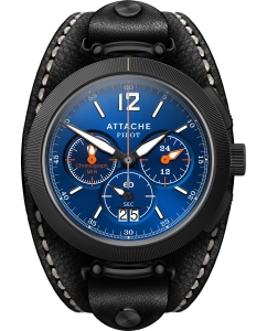 Купить Российские наручные часы ATTACHE PILOT-CHRONO-BBLUE с хронографом в E-mobi