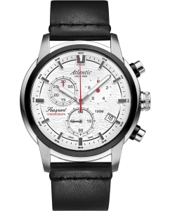 Купить Швейцарские наручные часы Atlantic 87461.42.21 с хронографом в E-mobi