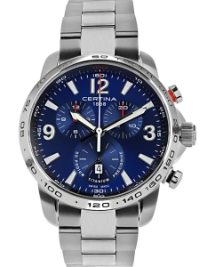 Купить Швейцарские титановые наручные часы Certina C001.647.44.047.00 с хронографом в E-mobi