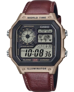 Купить Японские наручные часы Casio Collection AE-1200WHL-5A с хронографом в E-mobi