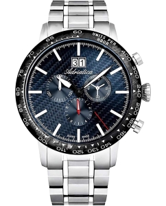 Купить Швейцарские титановые наручные часы Adriatica A8383.4115CH с хронографом в E-mobi