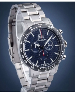 Купить Швейцарские титановые наручные часы Adriatica A8383.4115CH с хронографом  в E-mobi