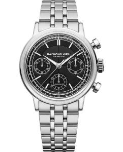 Купить Швейцарские механические наручные часы Raymond Weil 7765-ST-20001 с хронографом в E-mobi