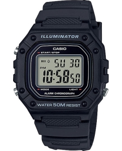 Купить Японские наручные часы Casio Collection W-218H-1A с хронографом в E-mobi