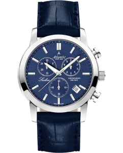 Купить Швейцарские наручные часы Atlantic 62450.41.51 с хронографом в E-mobi