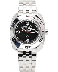 Купить Российские механические наручные часы Восток Амфибия 710634 в E-mobi