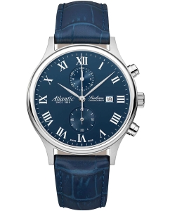 Купить Швейцарские наручные часы Atlantic 64452.41.58 с хронографом в E-mobi