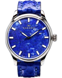 Купить Российские механические наручные часы TSEDRO Klassik-II-Lazurit в E-mobi