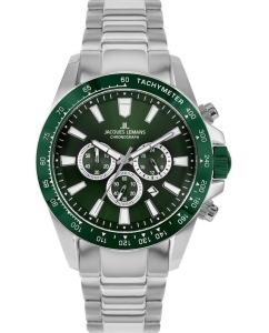 Купить Наручные часы Jacques Lemans 1-2140G с хронографом в E-mobi
