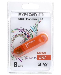 Купить Флешка Exployd EXPLOYD 8GB-570 8 ГБ оранжевый в E-mobi