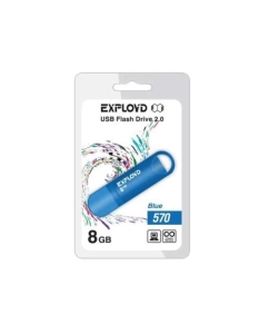 Купить Флешка Exployd 570 8ГБ Blue (EX-8GB-570-Blue) в E-mobi