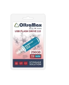 Купить Флешка OLTRAMAX OM-256GB-230-Steel Blue 256 ГБ синий (80404030101) в E-mobi
