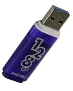 Купить Флешка SmartBuy Glossy 128ГБ Blue (SB128GBGS-DB)  в E-mobi
