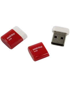 Купить Флешка SmartBuy Lara 32ГБ White/Red (SB32GBLARA-R) в E-mobi