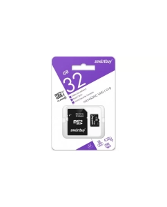 Купить Карта памяти SmartBuy microSDHC 32Gb Class10 U1 V10 SB32GBSDCCTV  в E-mobi