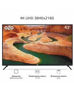 Купить Телевизор OLTO 43ST30U, 43&quot;, UHD 4K  в E-mobi