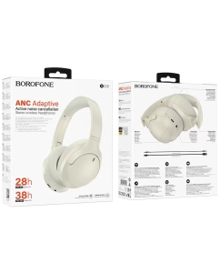Купить Беспроводные наушники Borofone BO31 Milky White  в E-mobi