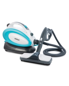 Купить Пароочиститель Kitfort KT-914 белый, голубой в E-mobi