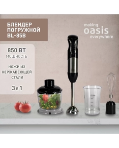 Купить Погружной блендер making oasis everywhere BL-85B серый, черный в E-mobi