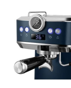 Купить Рожковая кофемашина Kitfort КТ-7429 синий  в E-mobi