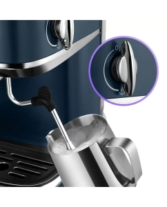 Купить Рожковая кофемашина Kitfort КТ-7429 синий  в E-mobi