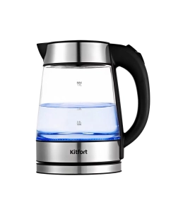 Купить Чайник электрический Kitfort KT-6118 1.7 л серебристый, прозрачный в E-mobi