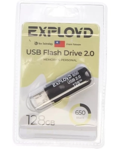 Купить Карта Памяти Usb 128Gb Exployd EXPLOYD арт. EX-128GB-650-Black в E-mobi