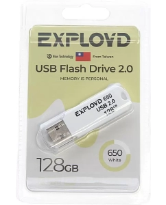 Купить Карта Памяти Usb 128Gb Exployd EXPLOYD арт. EX-128GB-650-White в E-mobi