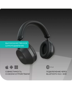 Купить Наушники накладные More choice HW55 5.3 200mAh Black  в E-mobi