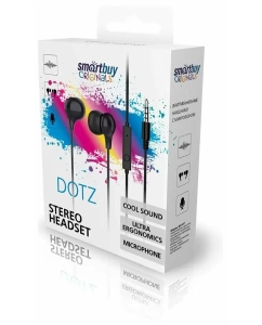 Купить Проводные наушники SmartBuy Dotz черный  в E-mobi